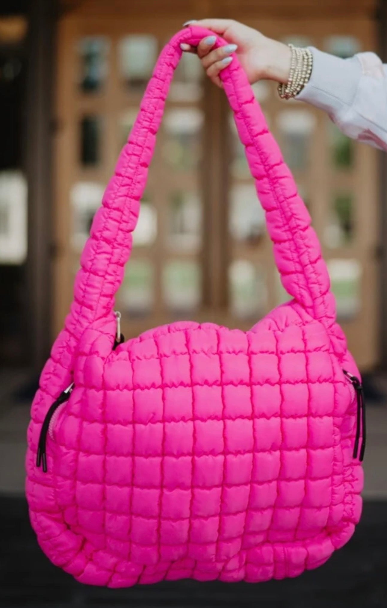 Sunnie Quilted Puffer Bag